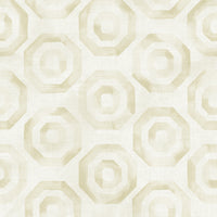 Seabrook Designs Faravel Geo Gold And Off-white Wallpaper LG91505