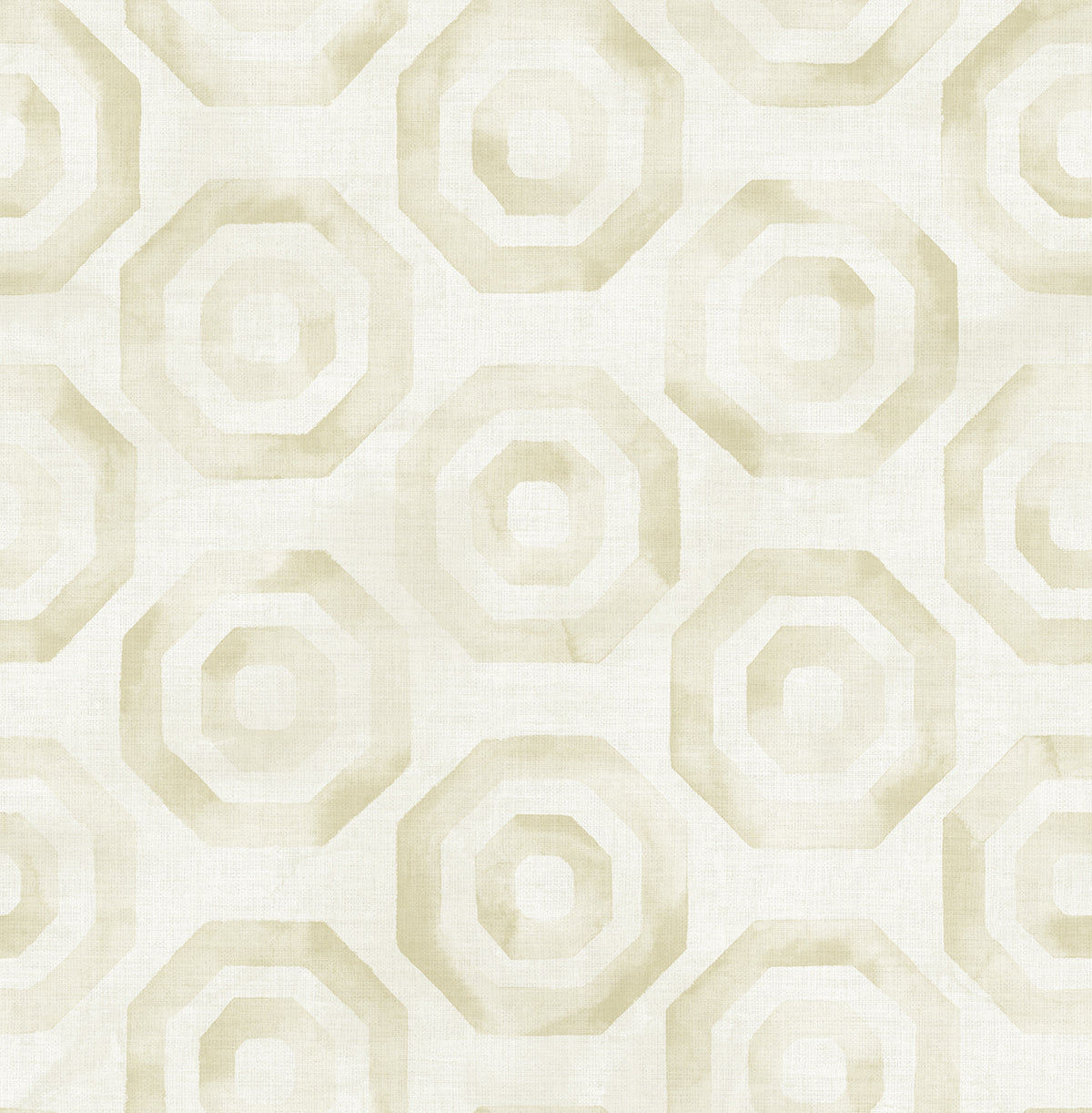 Seabrook Designs Faravel Geo Gold And Off-white Wallpaper LG91505