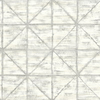 Seabrook Designs Ness Gray And White Wallpaper LG91608