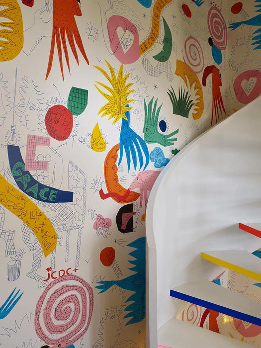 Pierre Frey Le Chemin Des Etoiles Multicolore Wallpaper Sample FP203001