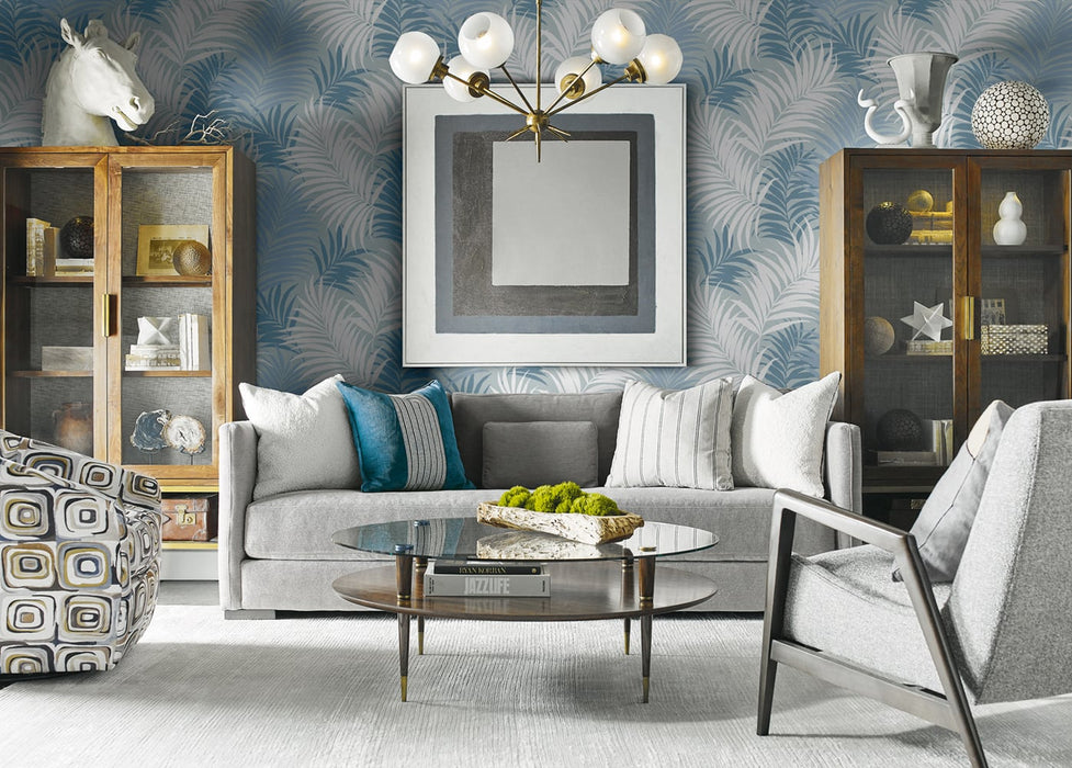 Lillian August Via Palma Blue Frost, Carolina Blue, And Air Force Blue Wallpaper LN10102