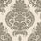 Lillian August Antigua Damask Charcoal And Ivory Wallpaper Sample LN10400