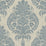 Lillian August Antigua Damask Air Force Blue And Alabaster Wallpaper Sample LN10402