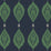 Lillian August Mirasol Palm Frond Midnight Blue And Spearmint Wallpaper LN10612