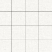 Lillian August Linen Check Alabaster And Wrought Iron Wallpaper LN10700