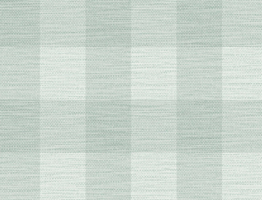 Lillian August Rugby Gingham Sea Glass Wallpaper Sample LN10804