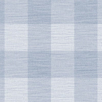 Lillian August Rugby Gingham Carolina Blue Wallpaper LN10812