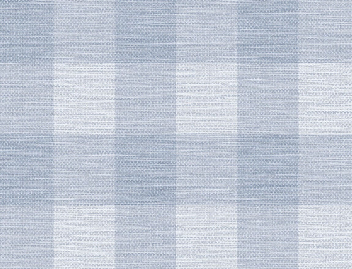 Lillian August Rugby Gingham Carolina Blue Wallpaper Sample LN10812