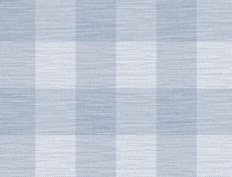 Lillian August Rugby Gingham Carolina Blue Wallpaper Sample LN10812
