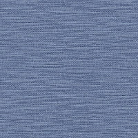 Lillian August Faux Linen Weave Coastal Blue Wallpaper LN10902