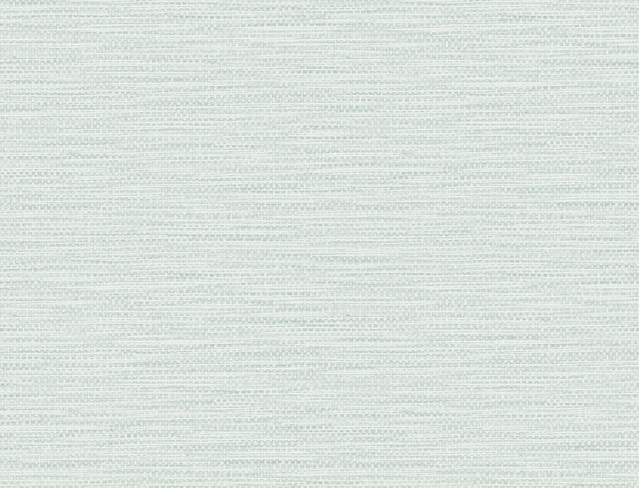Lillian August Faux Linen Weave Sea Glass Wallpaper LN10904