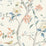 Lillian August Southport Floral Trail Eggshell, Melon, And Carolina Blue Wallpaper LN11101