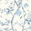 Lillian August Southport Floral Trail Eggshell And Blue Shale  Wallpaper LN11102