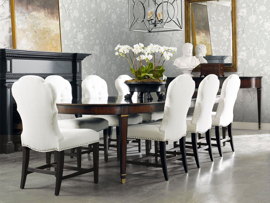 Lillian August Southport Floral Trail Metallic Silver And Fog  Wallpaper LN11108