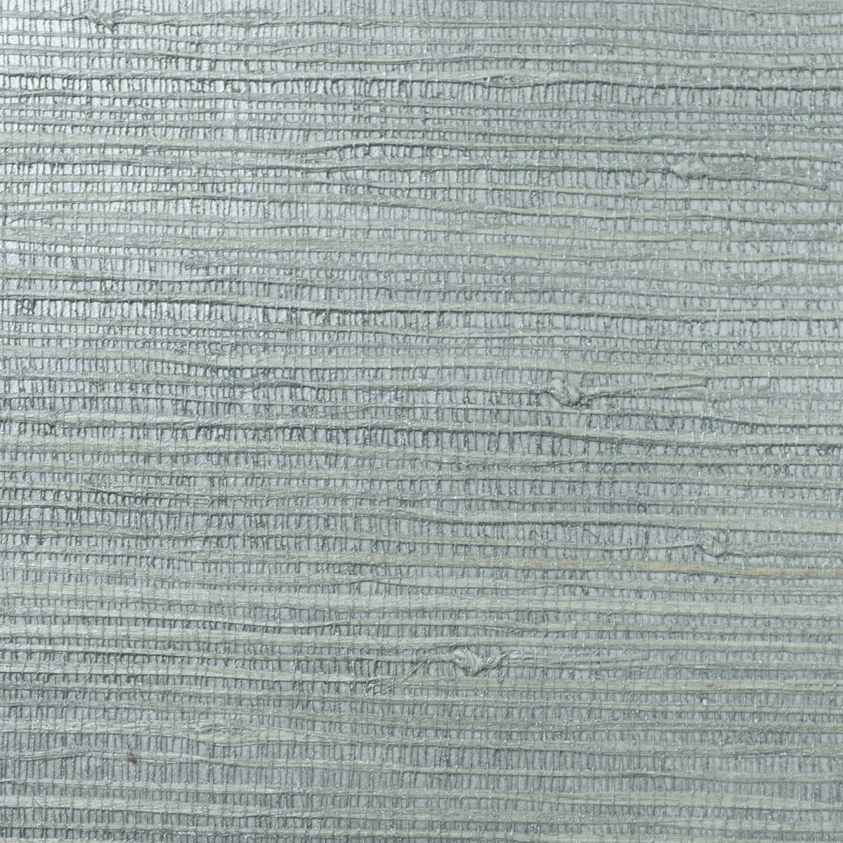 Lillian August Jute Blue Smoke & Metallic Silver Wallpaper Sample LN11807