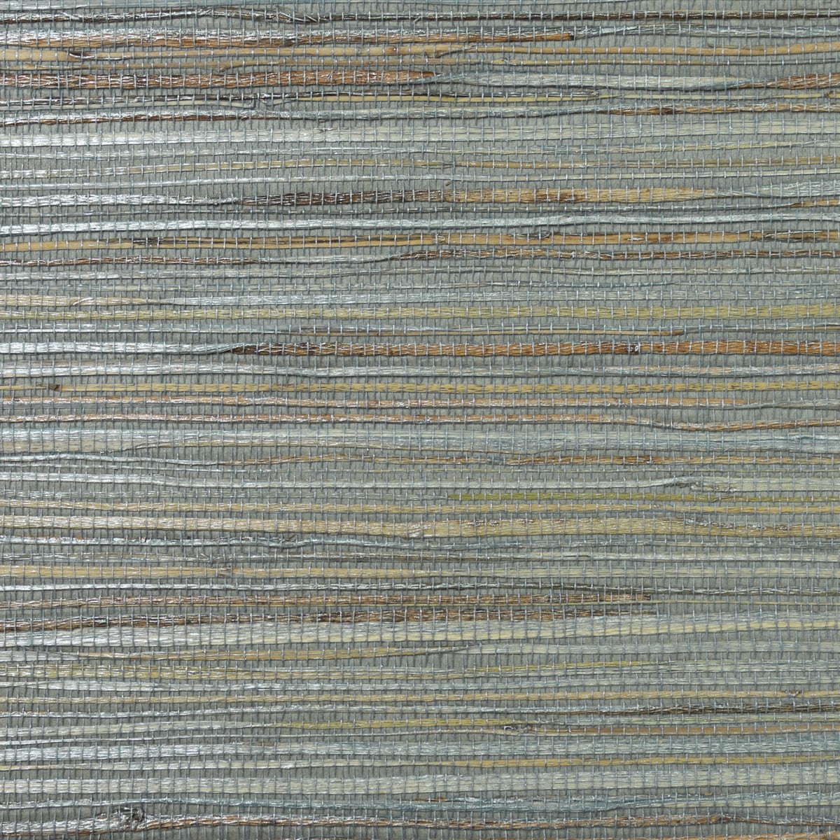 Lillian August Jute Coir & Metallic Graphite Wallpaper Sample LN11808
