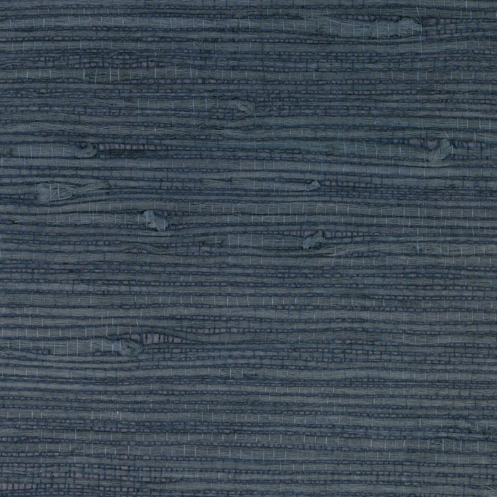 Lillian August Jute Grasscloth Aegean Blue Wallpaper Sample LN11812
