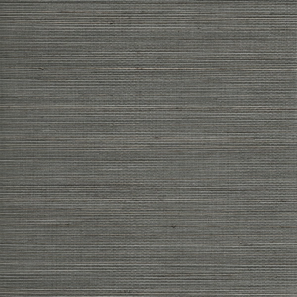 Lillian August Abaca Grasscloth Charcoal And Sandstone Wallpaper Sample LN11835
