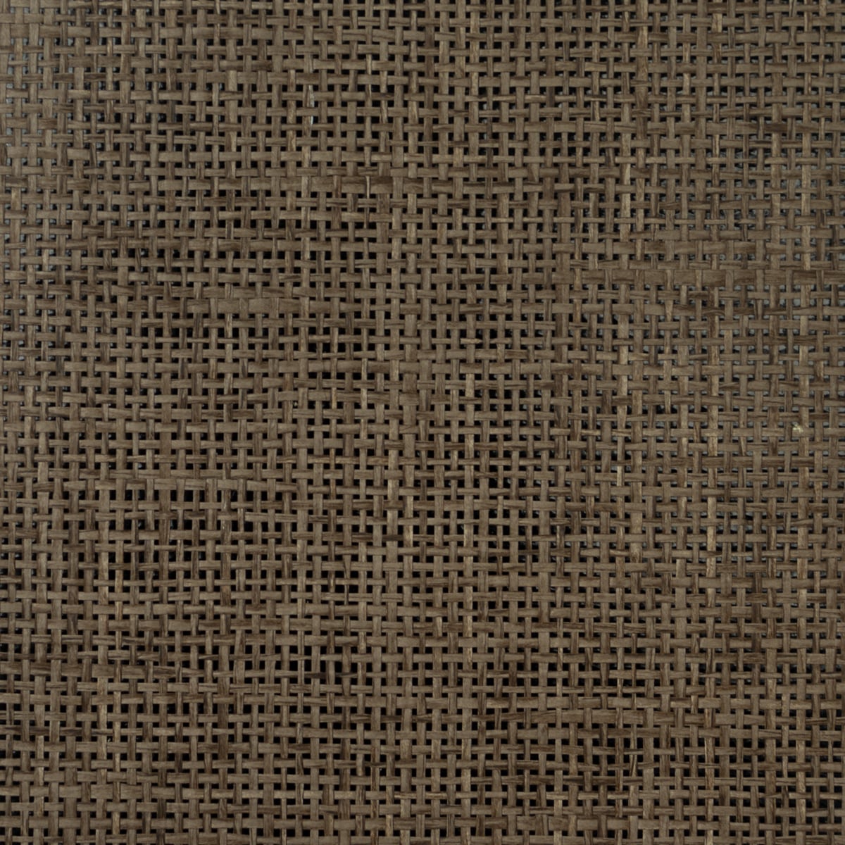 Lillian August Paperweave Dark Walnut & Black Gloss Wallpaper Sample LN11889