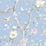 Lillian August Southport Floral Trail Fabric Sky Blue And Arrowroot Fabric Sample LN11912F