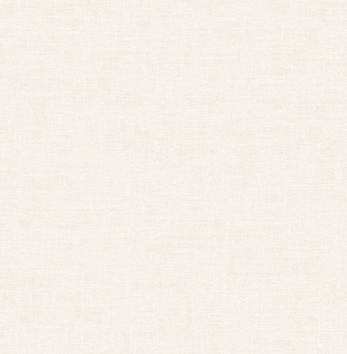 Lillian August Faux Linen Ivory Wallpaper Sample LN12000