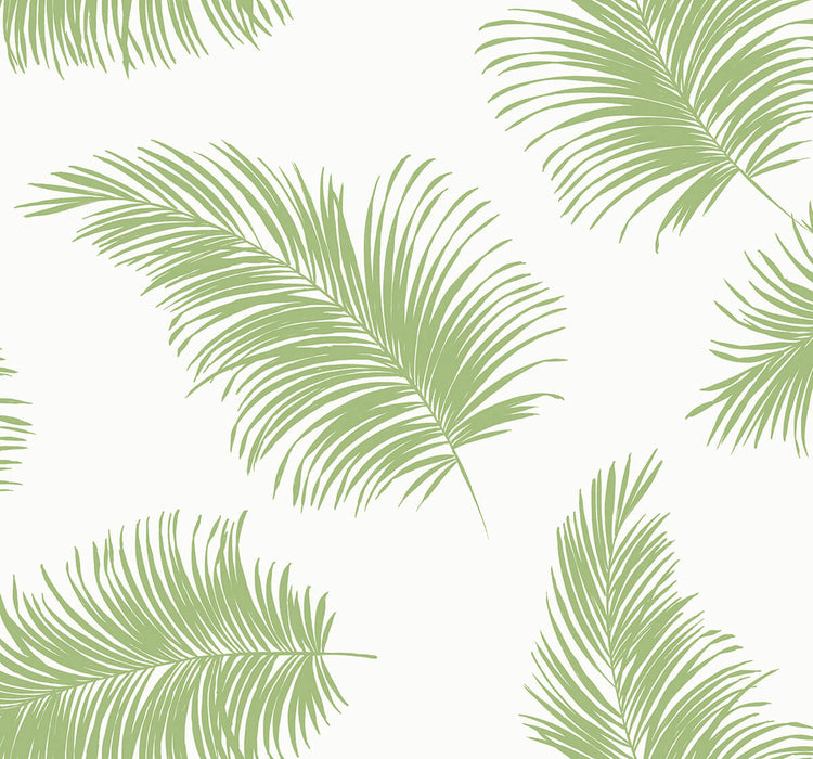 Lillian August Tossed Palm Summer Fern Wallpaper Sample LN20304