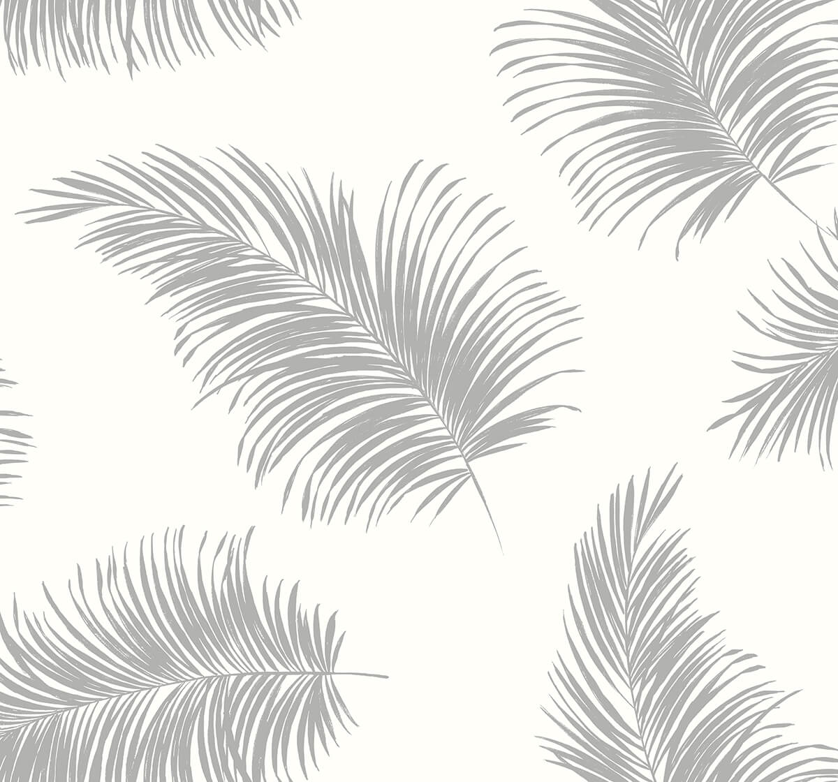 Lillian August Tossed Palm Alloy Wallpaper Sample LN20305