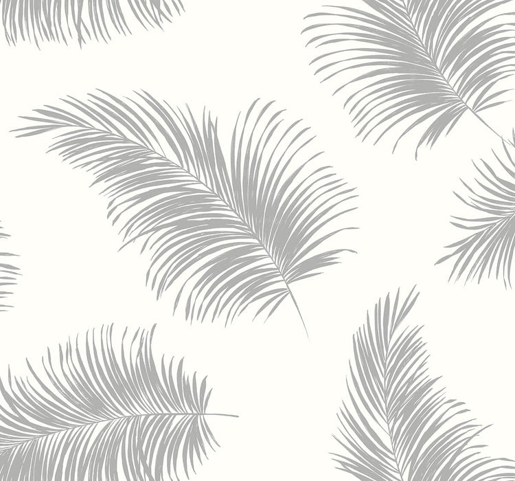Lillian August Tossed Palm Alloy Wallpaper Sample LN20305
