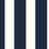 Lillian August Designer Stripe Midnight Blue & White Wallpaper LN20402