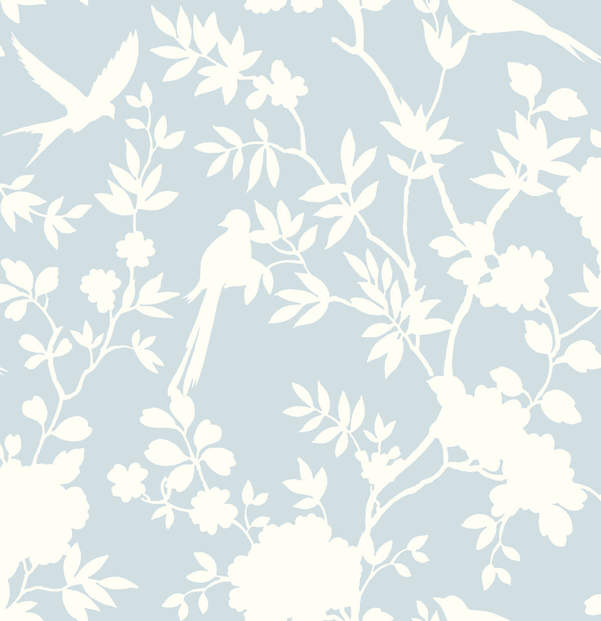 Lillian August Mono Toile Hampton Blue Wallpaper Sample LN20502