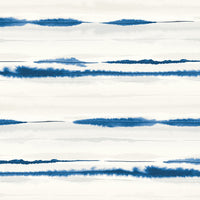 Lillian August Horizon Stripe Blue Oasis Wallpaper LN20602