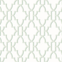 Lillian August Coastal Lattice Seaglass Wallpaper LN21104