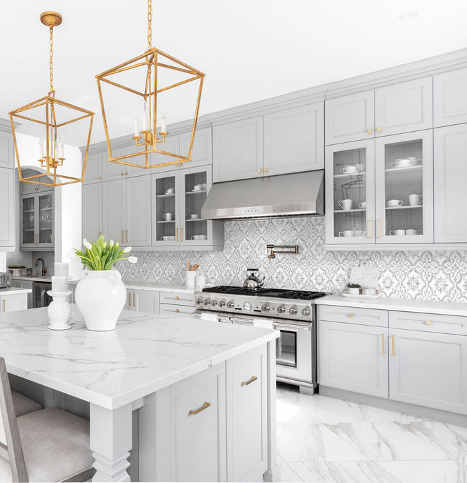 Lillian August Porto Tile Harbor Mist Wallpaper LN21205