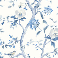 Lillian August Floral Trail Bluestone Wallpaper LN21302