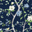 Lillian August Floral Trail Navy Blue & Spring Green Wallpaper Sample LN21312