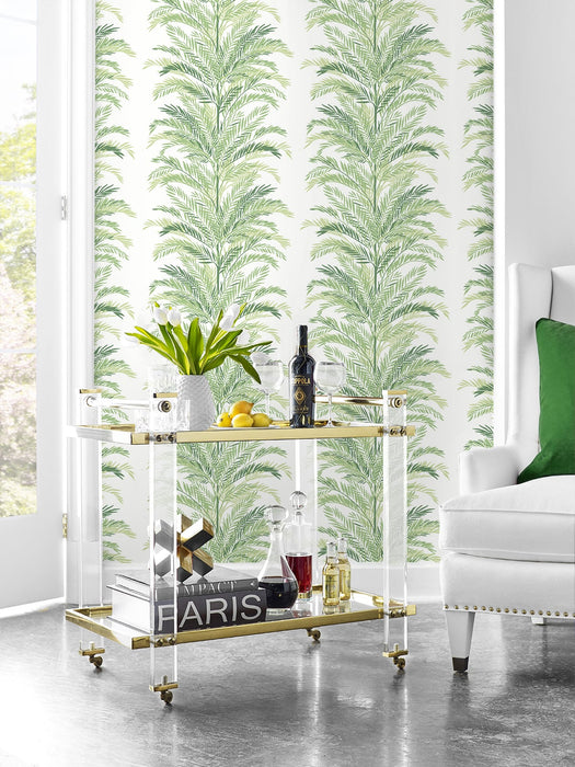 Lillian August Keana Palm Paradise Green Wallpaper Sample LN30104
