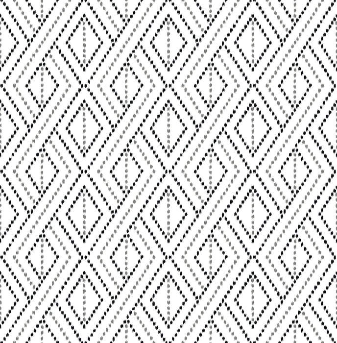 Lillian August Boho Grid Alloy Wallpaper Sample LN30200