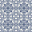 Lillian August Villa Mar Tile Denim Blue Wallpaper Sample LN30312