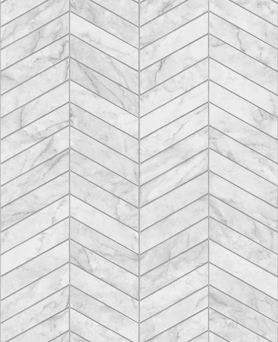 Lillian August Marbled Chevron Calcutta & Argos Grey Wallpaper LN30408