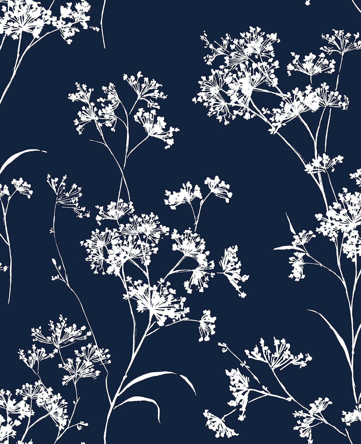 Lillian August Floral Mist Hampton Blue Wallpaper Sample LN30502