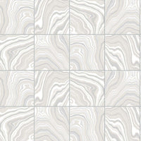Lillian August Marbled Tile Quartz Wallpaper LN30608