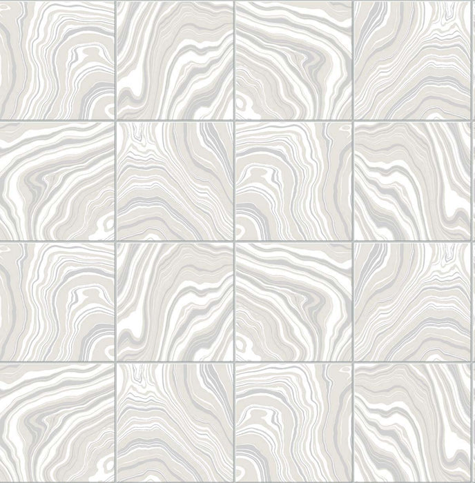 Lillian August Marbled Tile Quartz Wallpaper LN30608