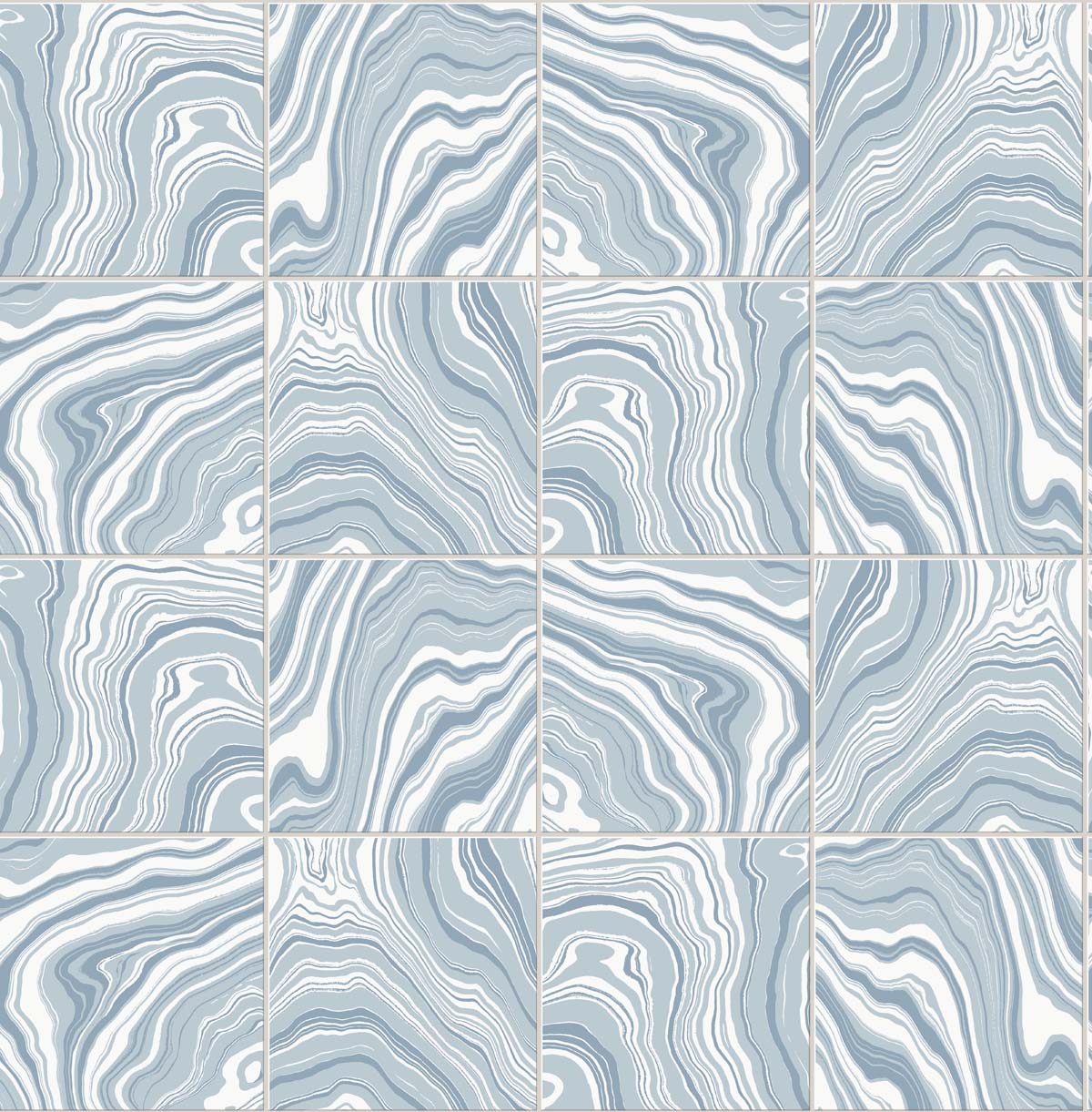 Lillian August Marbled Tile Lakeside Wallpaper Sample LN30612