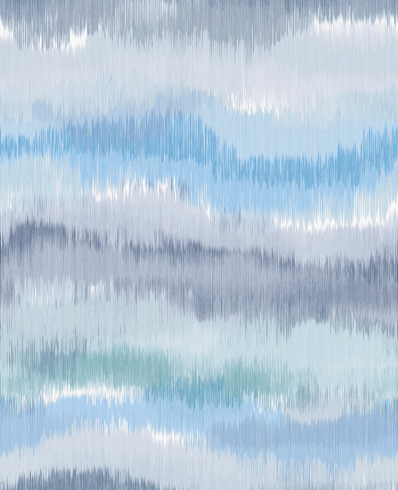 Lillian August Ikat Waves Lakeside Wallpaper Sample LN31202