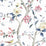 Lillian August Sparrow Haven  Riviera Blue & Berry Wallpaper LN40001