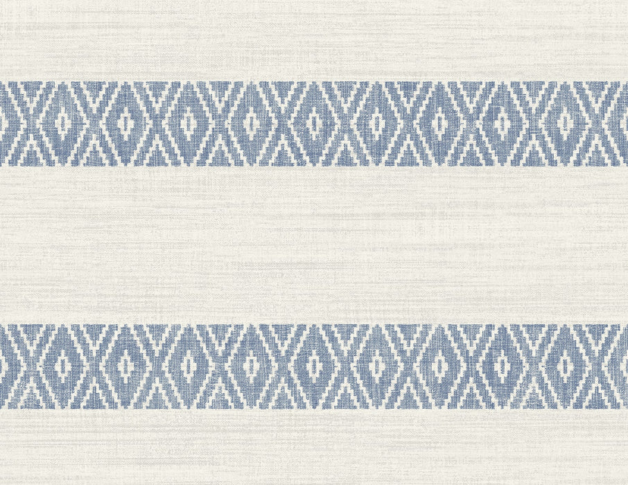 Lillian August Alani Geo Stripe Blue Bell Wallpaper LN40102