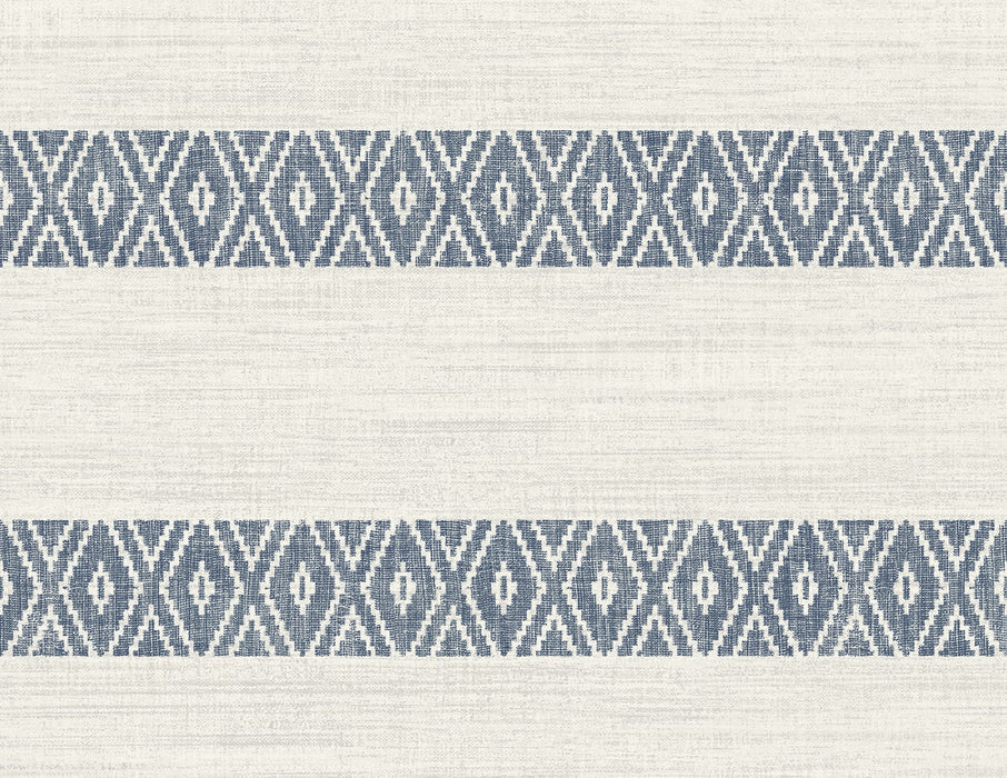 Lillian August Alani Geo Stripe Nautical Blue Wallpaper LN40112