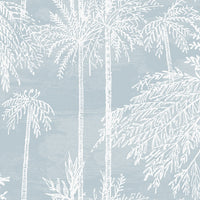 Lillian August Palm Grove  Hampton Blue Wallpaper LN40202