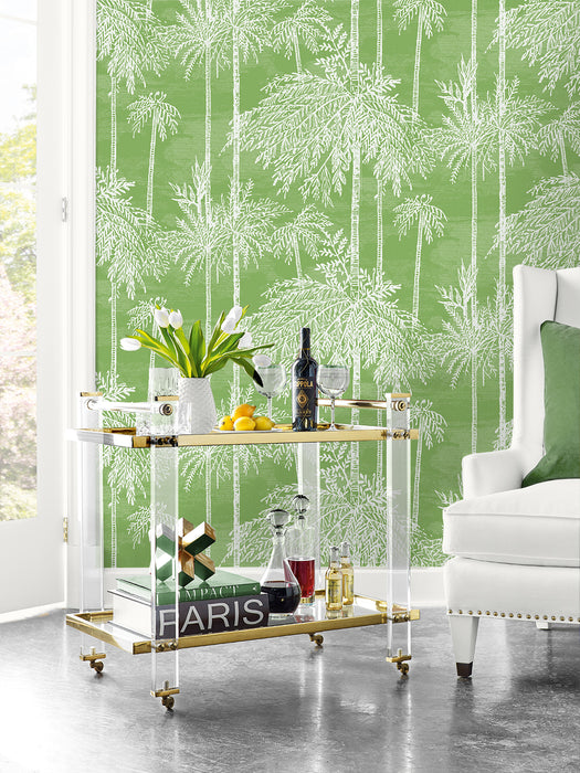 Lillian August Palm Grove  Summer Fern Wallpaper Sample LN40204