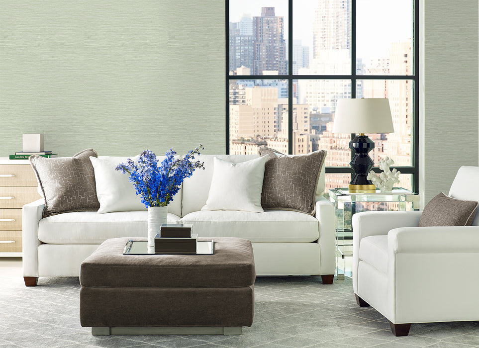 Lillian August Tiger Island Faux Sisal Aloe Wallpaper Sample LN40414